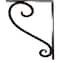 Ekena Millwork Edwards Wrought Iron Bracket, (Triple center brace), Antiqued Bronze 2"W x 10"D x 12"H BKTM02X10X12TEDABZ - alternate 7